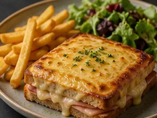 Croque-monsieur en la carta de Lunzar Bar Alicante